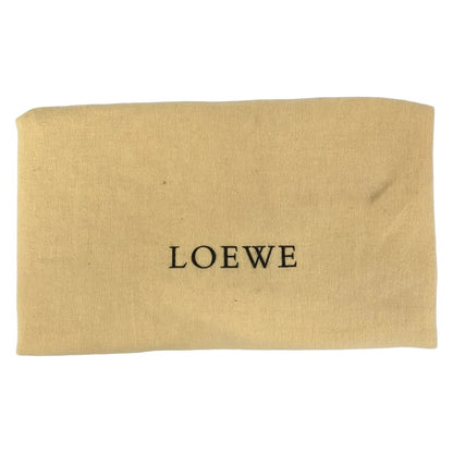 Loewe Tote Bag Anagram Pattern Black Dark Brown Ivory Leather — view 8