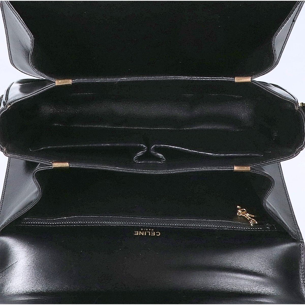 Celine Vintage Horse Carriage Leather Flap Bag — view 6