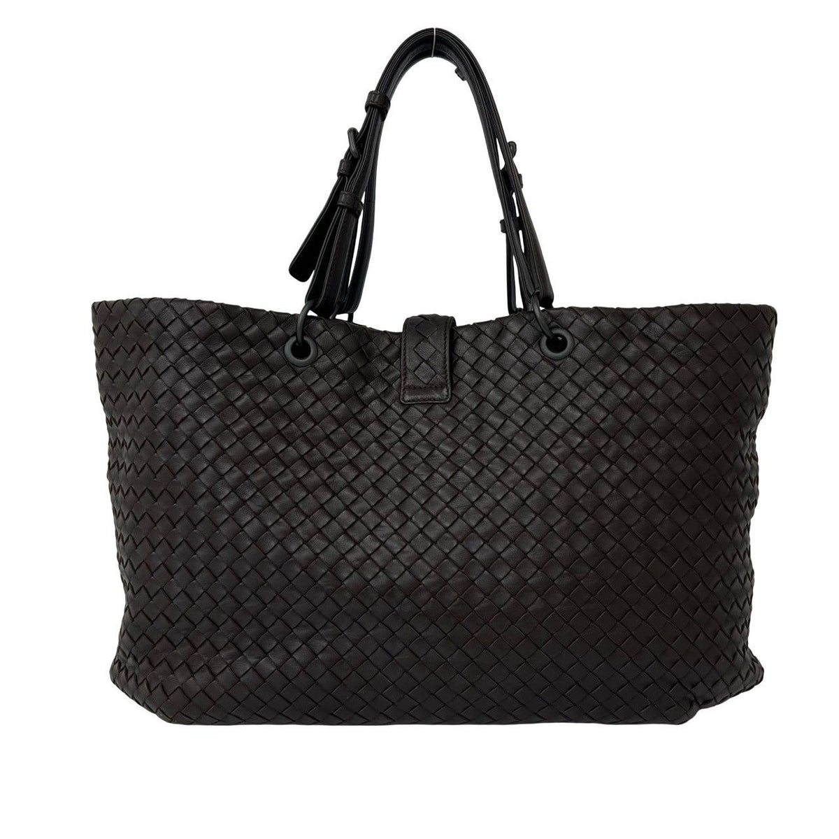 Bottega Veneta Intrecciato Leather Tote Bag Brown — view 3