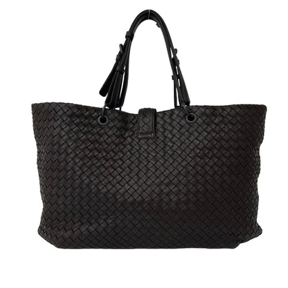 Bottega Veneta Intrecciato Leather Tote Bag Brown — view 3