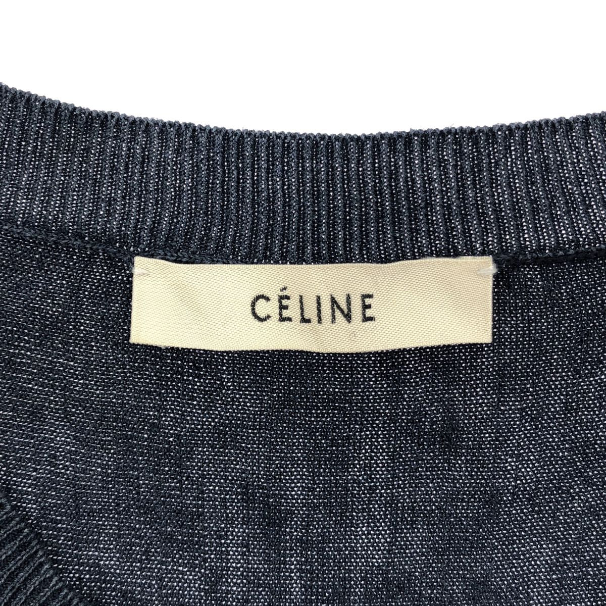 Celine by Phoebe Philo Knit Vest 2 Navy XS — view 3