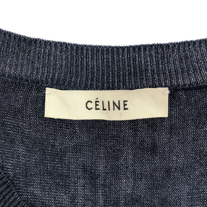 Celine by Phoebe Philo Knit Vest 2 Navy XS — view 3
