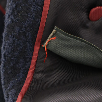 Gucci Tweed Boucle Coat Navy 36 — view 4
