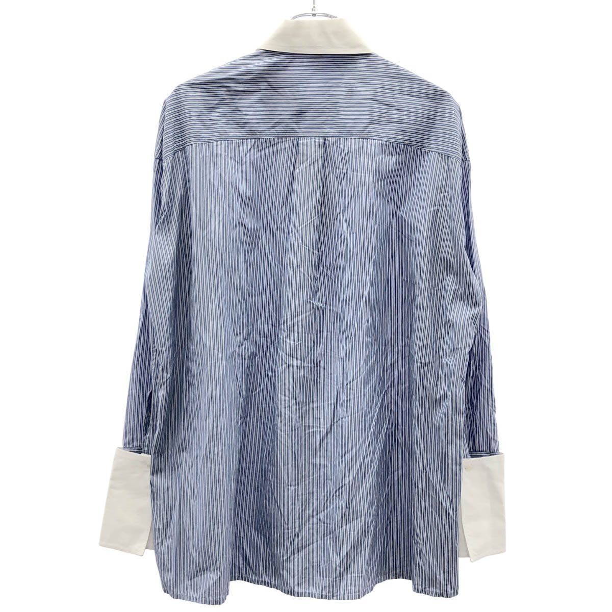 Loewe Striped Deconstructed Shirt White Blue 36 — view 2