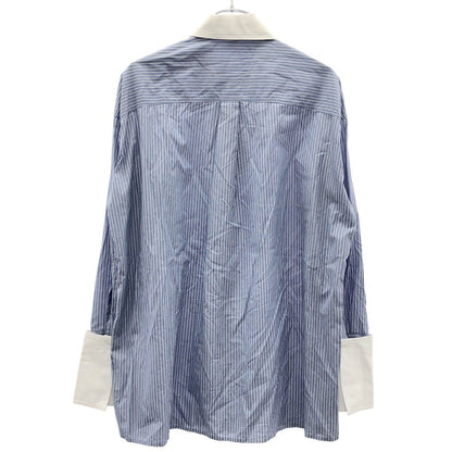 Loewe Striped Deconstructed Shirt White Blue 36 — view 2