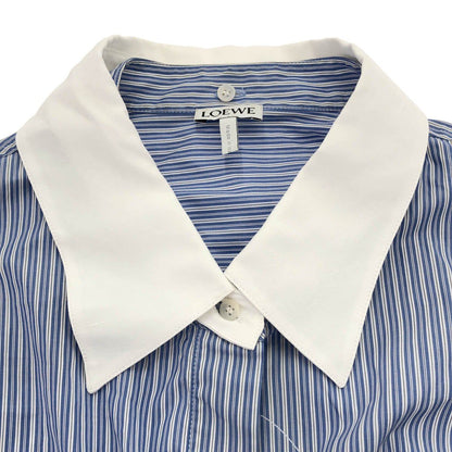 Loewe Striped Deconstructed Shirt White Blue 36 — view 4