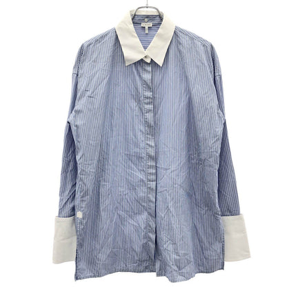 Loewe Striped Deconstructed Shirt White Blue 36