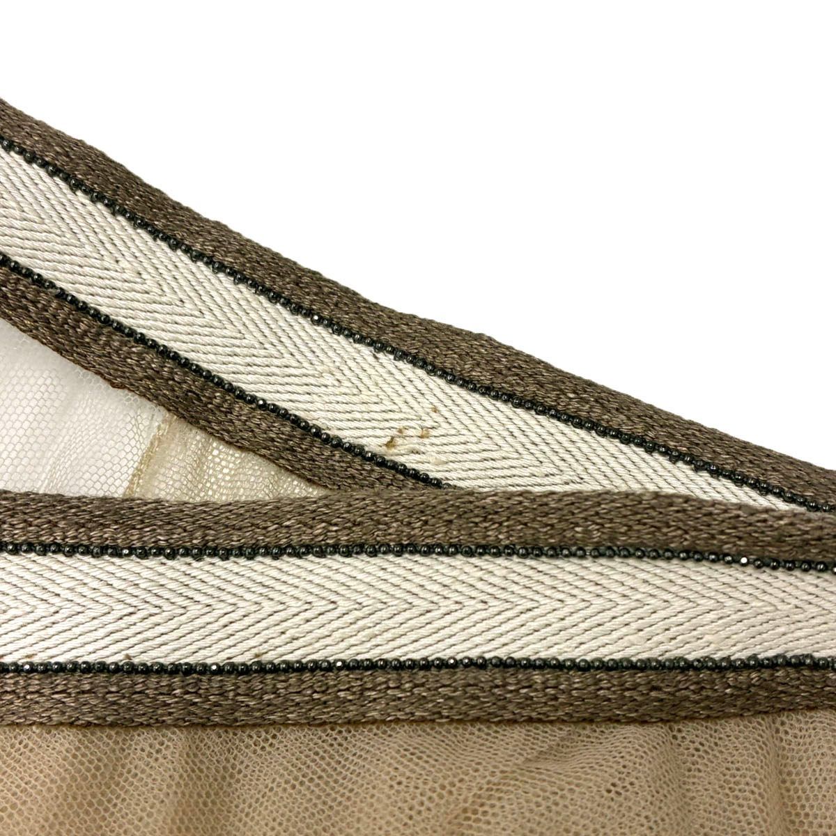 Brunello Cucinelli Tulle Skirt Beige 44 — view 5