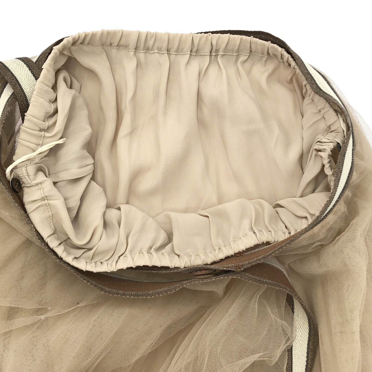 Brunello Cucinelli Tulle Skirt Beige 44 — view 4
