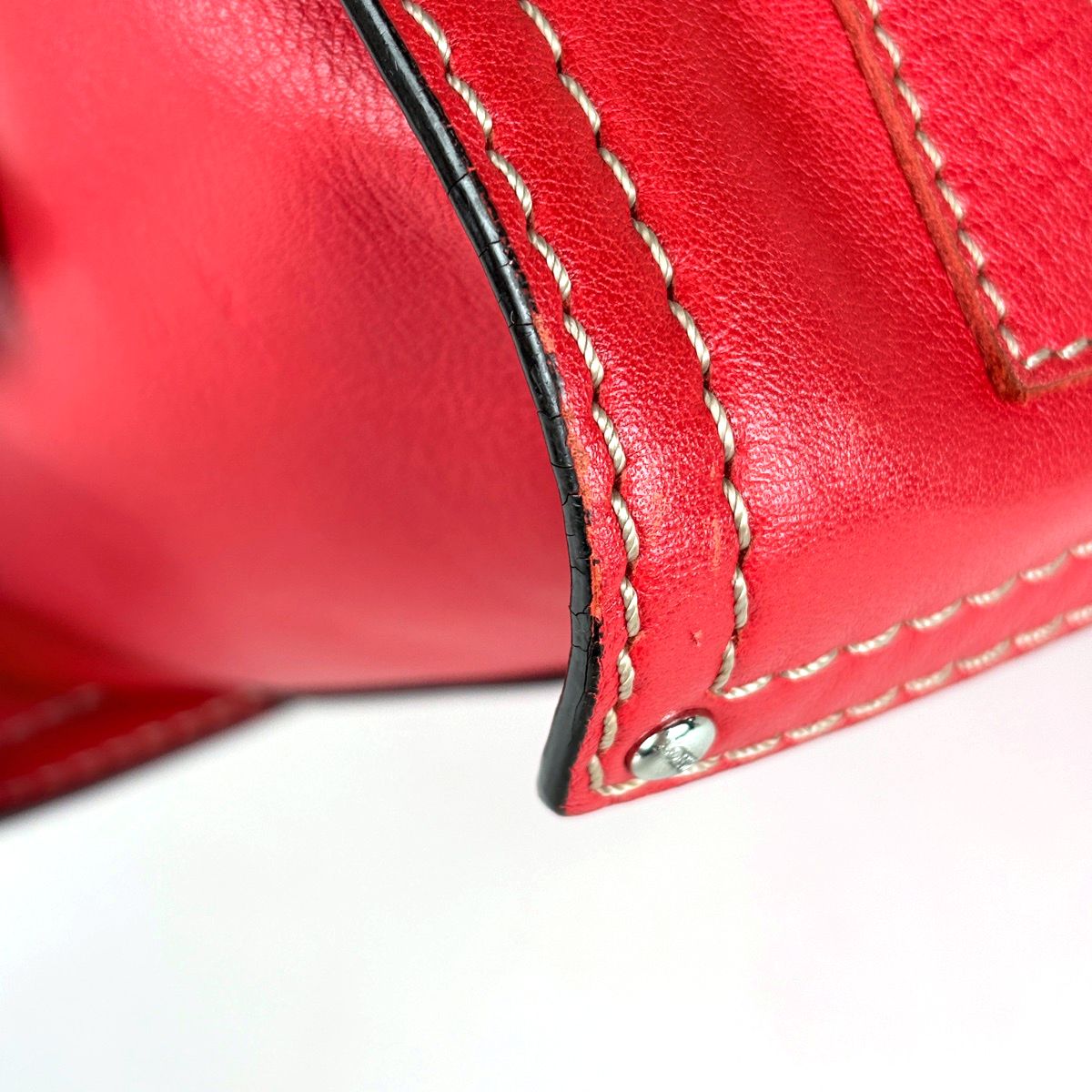 Loewe Shoulder Bag Anagram Leather Red — view 3