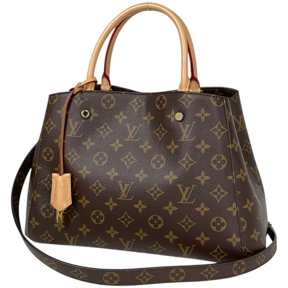 Louis Vuitton Montaigne MM Handbag 2-Way Monogram Brown