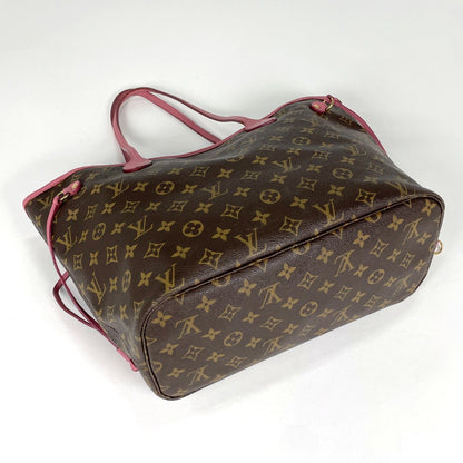 Louis Vuitton Neverfull MM Tote Bag Ikat Flower Monogram Brown Rose Vereur — view 2