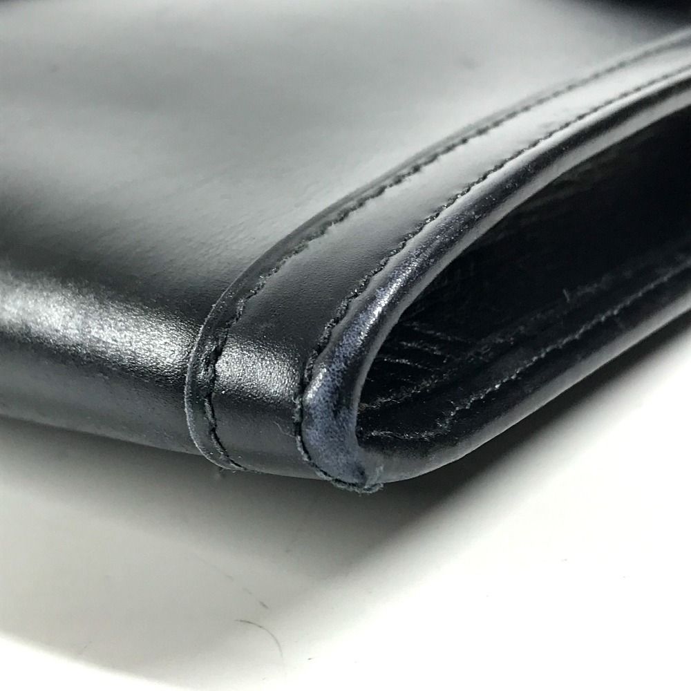 Hermes Clutch Jige PM H Logo Vintage Leather Black — view 6