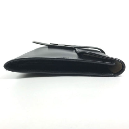Hermes Clutch Jige PM H Logo Vintage Leather Black — view 3