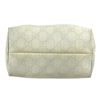Gucci Shoulder Bag Logo GG Supreme Lovegucci Heart Tattoo Canvas White — view 2