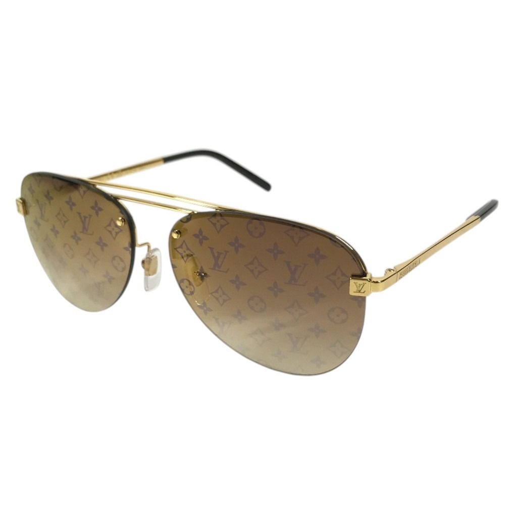 Louis Vuitton Sunglasses Clockwise Monogram Metal Brown Eyewear