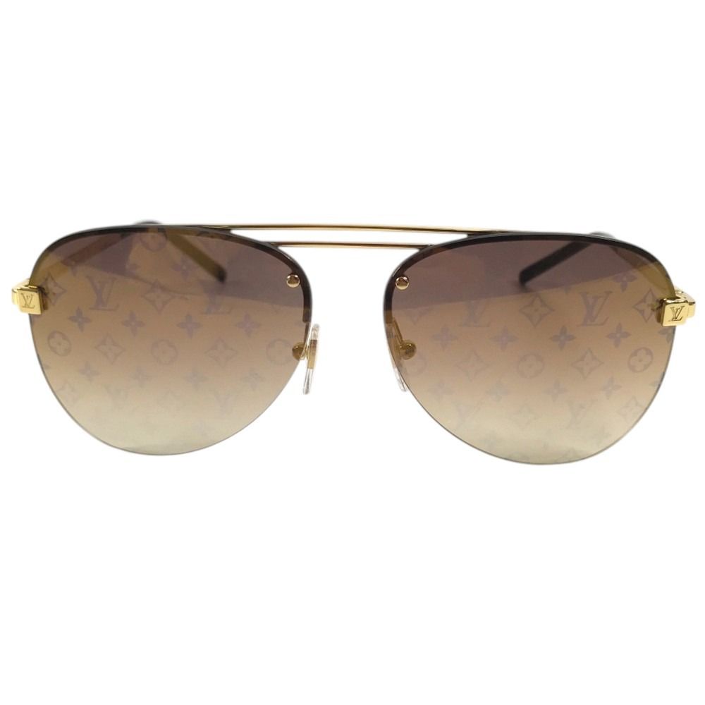 Louis Vuitton Sunglasses Clockwise Monogram Metal Brown Eyewear — view 3