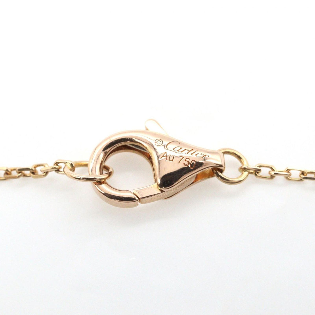 Cartier Necklace Amulette Onyx 45.5 18k Pink Gold Diamond — view 3