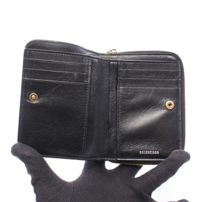 Balenciaga Bifold Wallet Black Leather — view 3