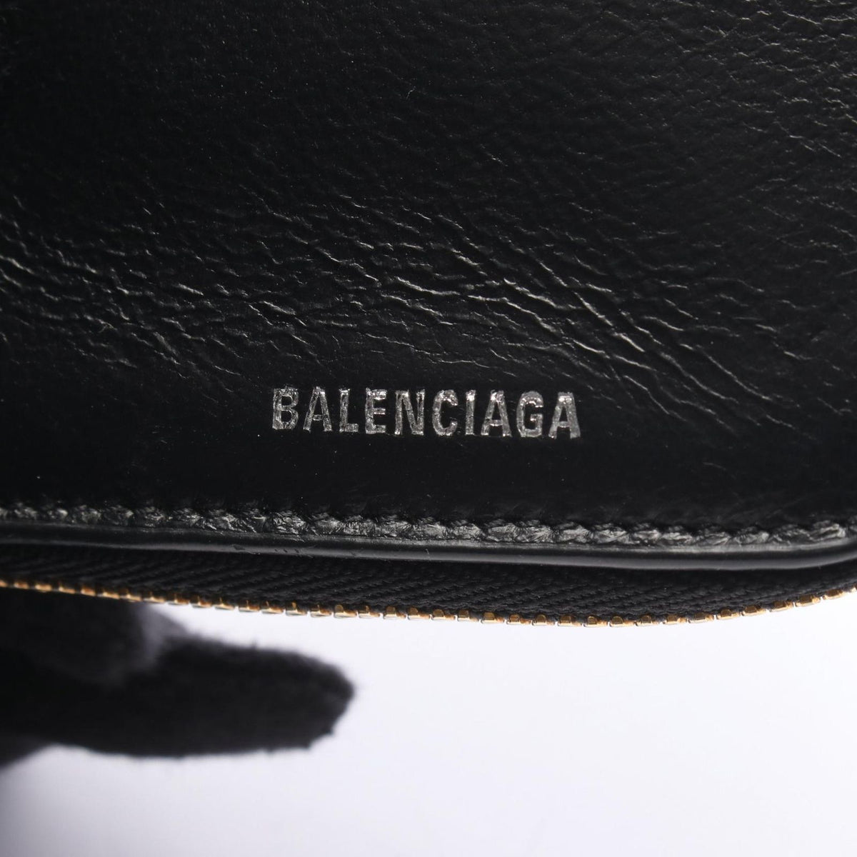 Balenciaga Bifold Wallet Black Leather — view 4