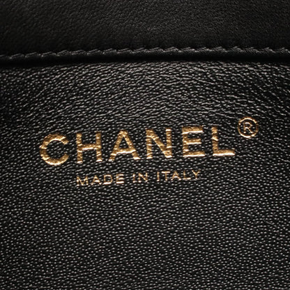 Chanel Shoulder Bag Quilted Small Flap Black Lambskin Chain — view 4