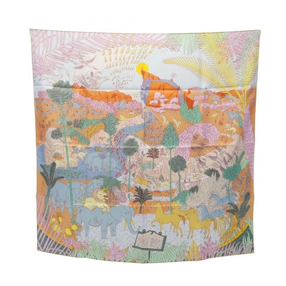 Hermes Scarf Carre 90 le Carnaval Des Animaux Silk