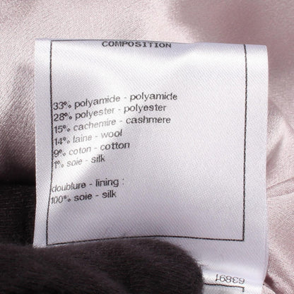 Chanel CC Logo Button Sequin Double Breasted Tweed Nylon Long Coat — view 5