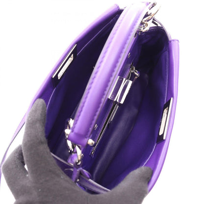 Fendi Handbag Mini Peekaboo Purple Leather — view 3