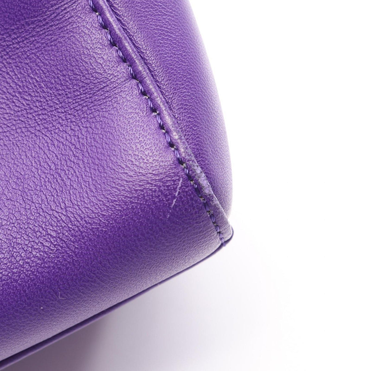 Fendi Handbag Mini Peekaboo Purple Leather — view 6