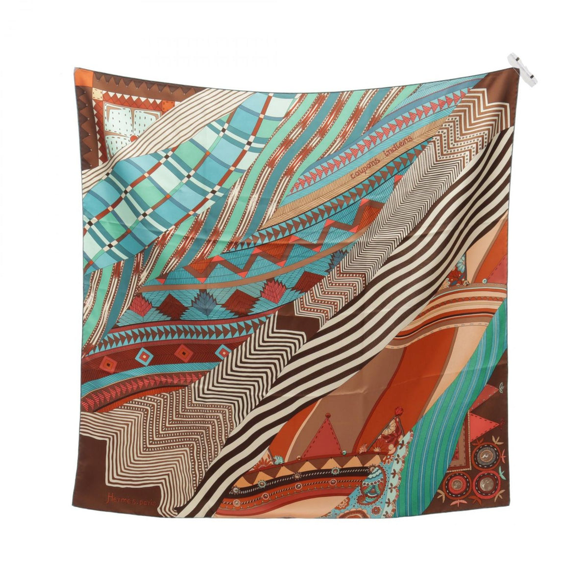 Hermes Scarf Carre 90 Coupons Indiens Silk