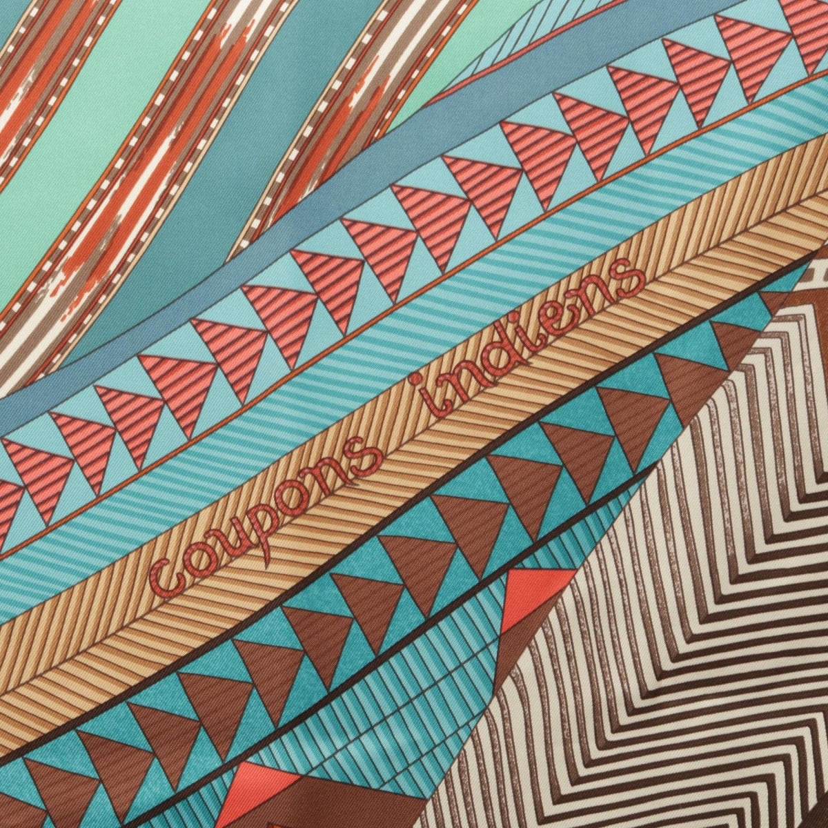 Hermes Scarf Carre 90 Coupons Indiens Silk — view 5