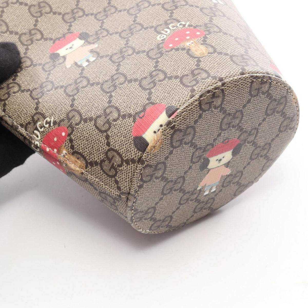 Gucci Kim Seungyoung Children's Bucket Bag Kids Beige Brown Multi Leather x Kim — view 7
