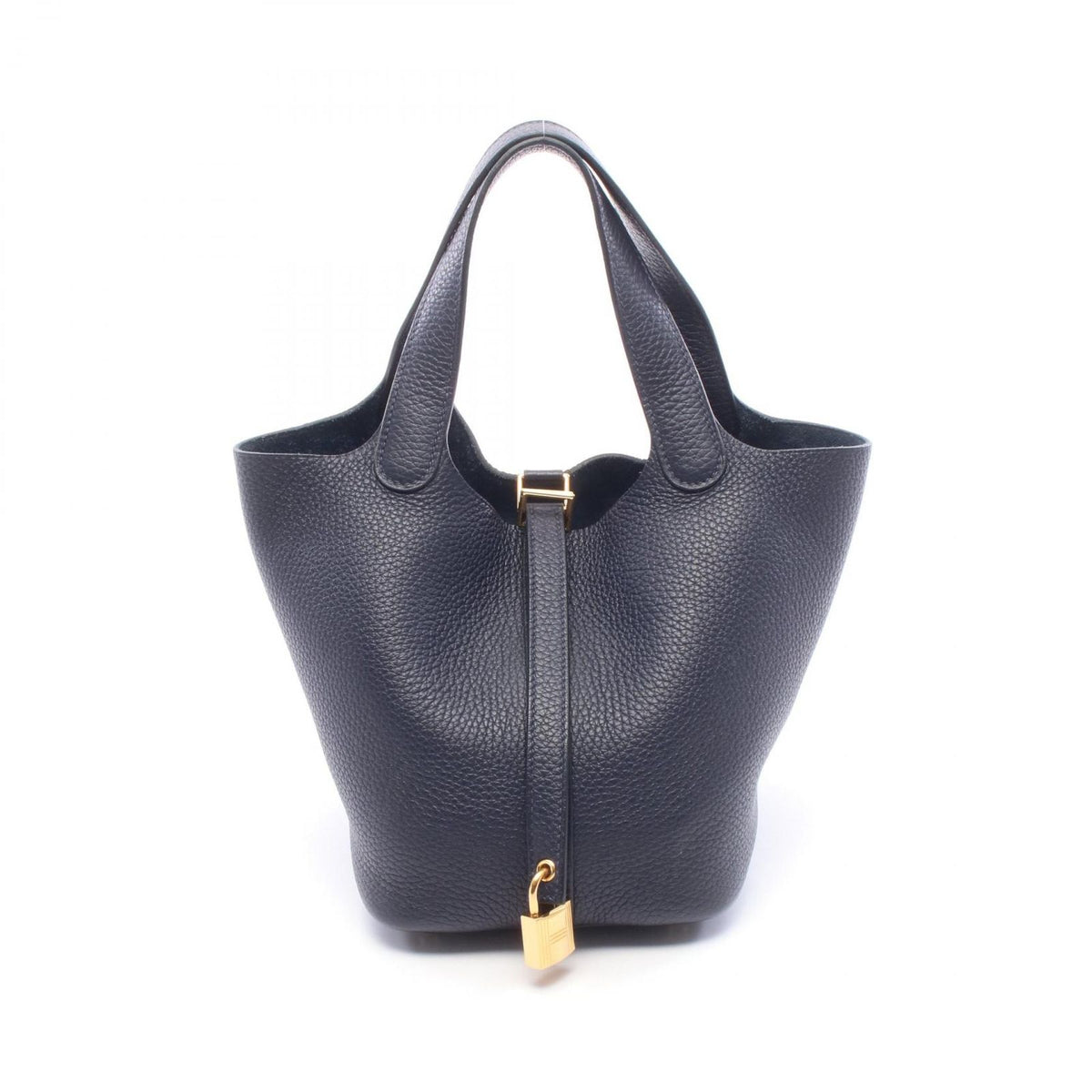 Hermes Handbag Picotin Lock PM Bleu Nuit Leather