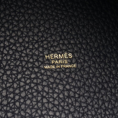 Hermes Handbag Picotin Lock PM Bleu Nuit Leather — view 4