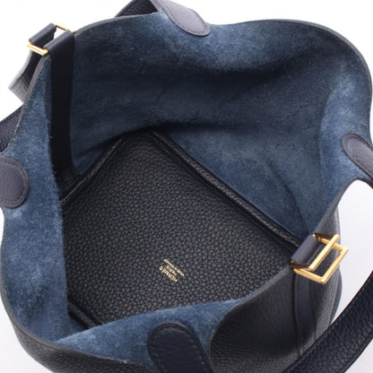 Hermes Handbag Picotin Lock PM Bleu Nuit Leather — view 3