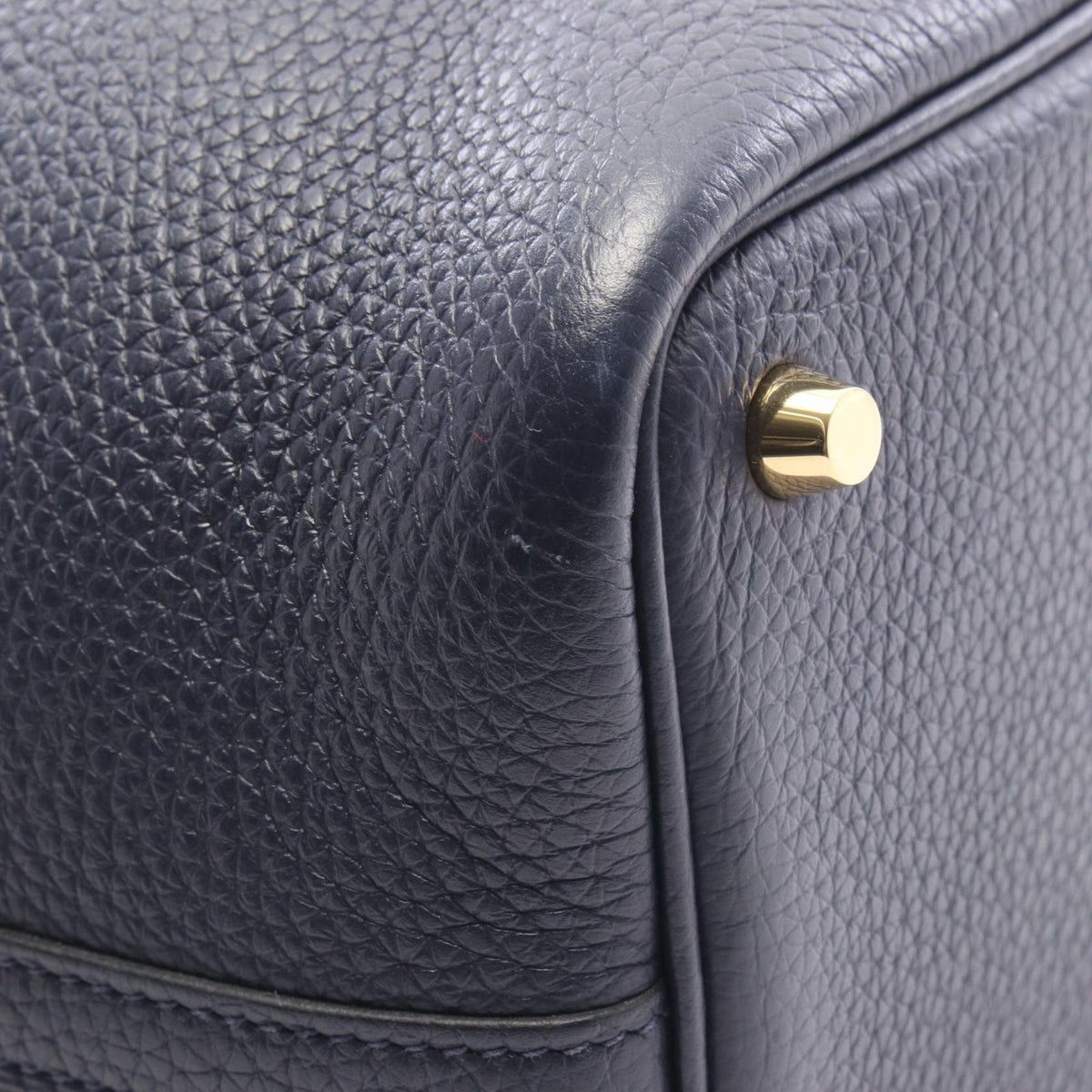 Hermes Handbag Picotin Lock PM Bleu Nuit Leather — view 6