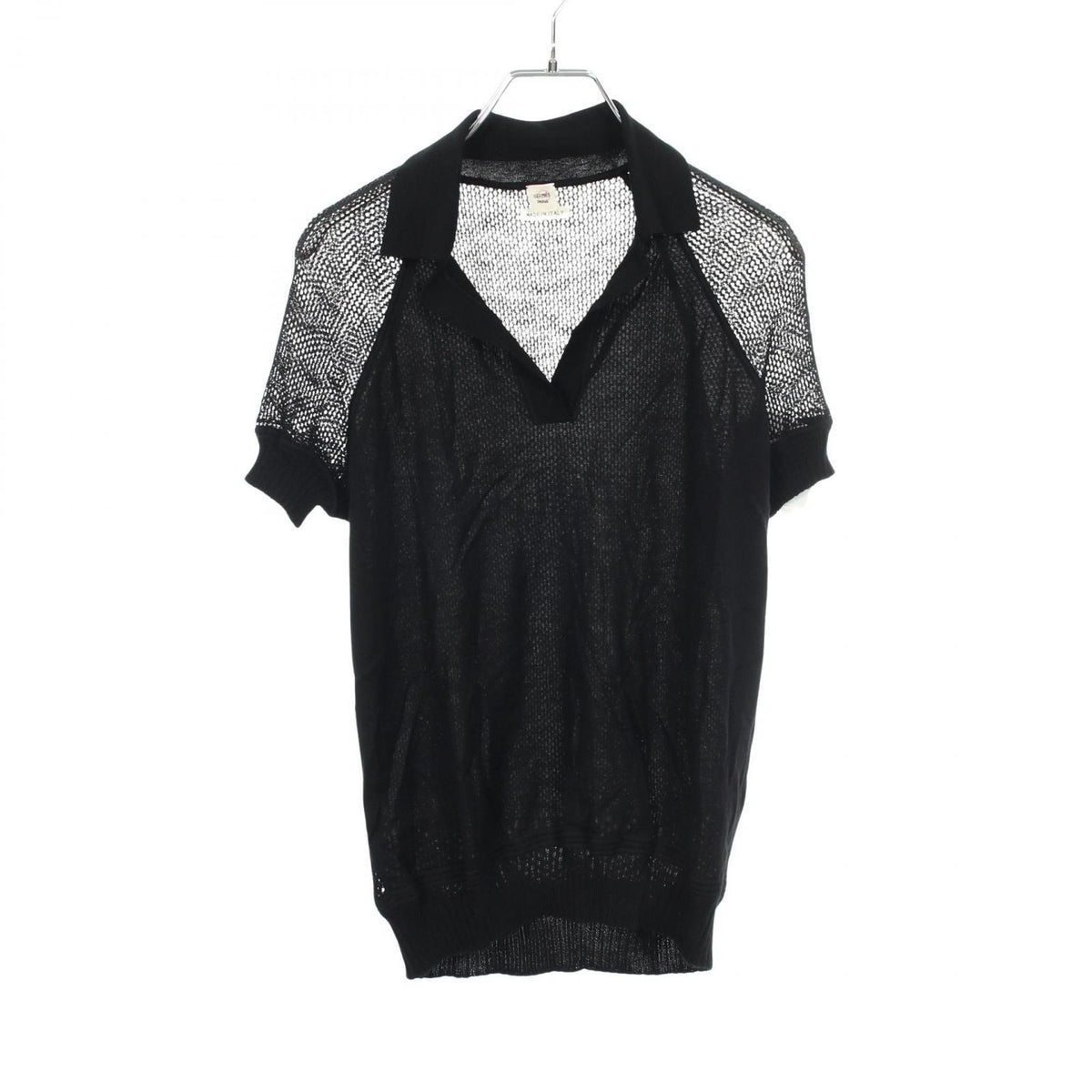 Hermes Polo Shirt Knit Mesh Cashmere