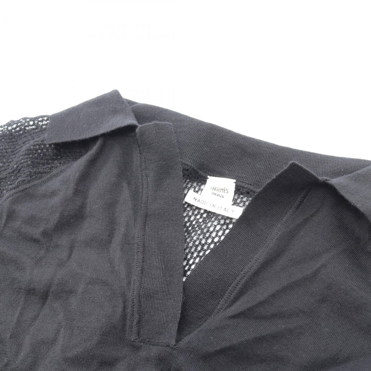 Hermes Polo Shirt Knit Mesh Cashmere — view 7