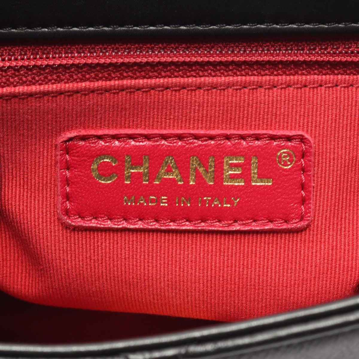 Chanel Shoulder Bag Quilted 2-Way Black Lambskin Small Flap Chain — view 4