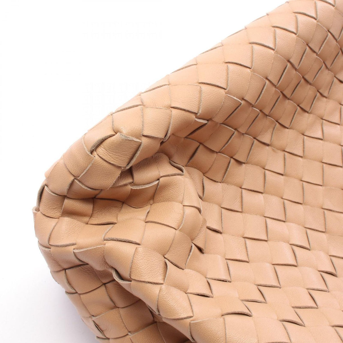 Bottega Veneta Tote Bag Intrecciato Light Beige Lambskin — view 7