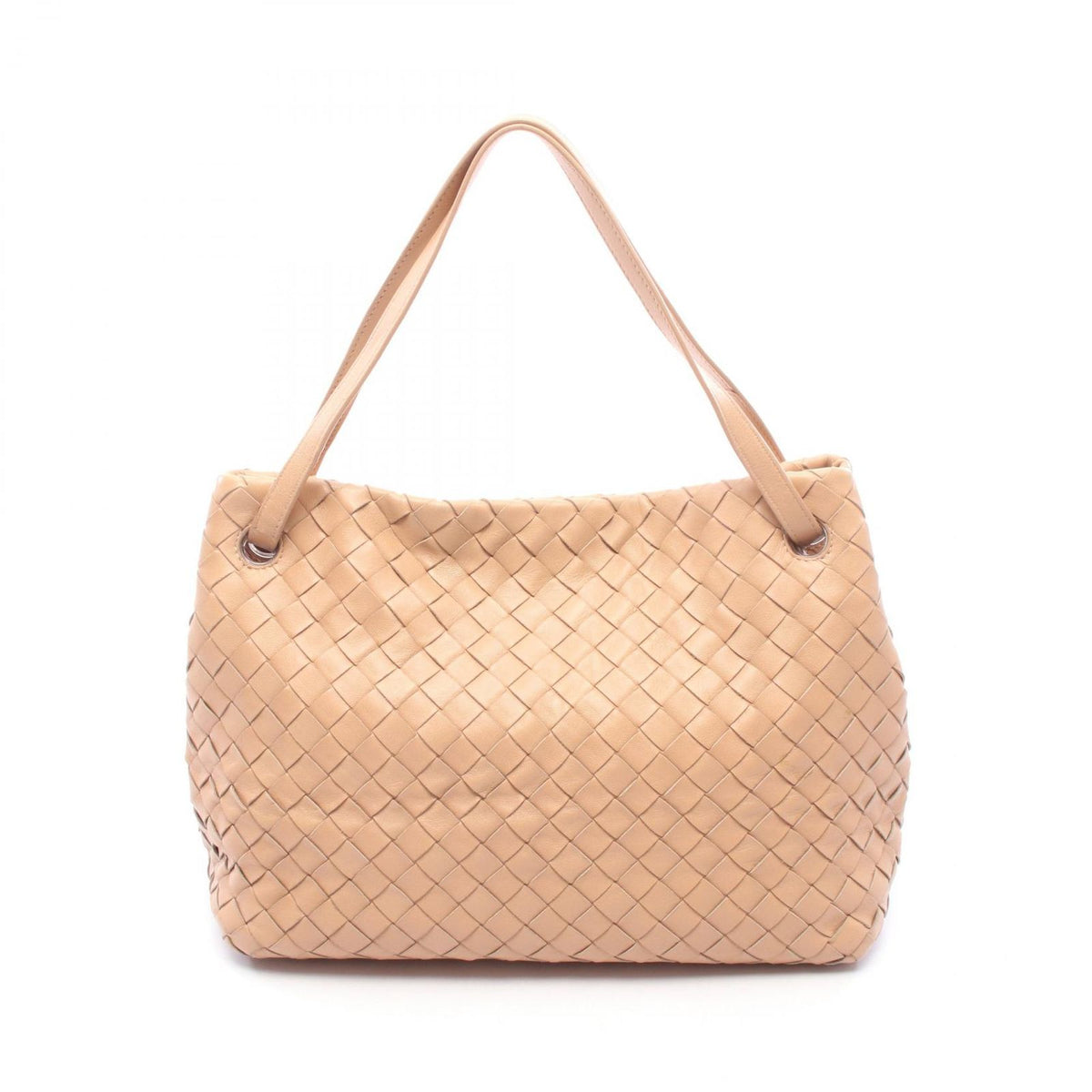 Bottega Veneta Tote Bag Intrecciato Light Beige Lambskin