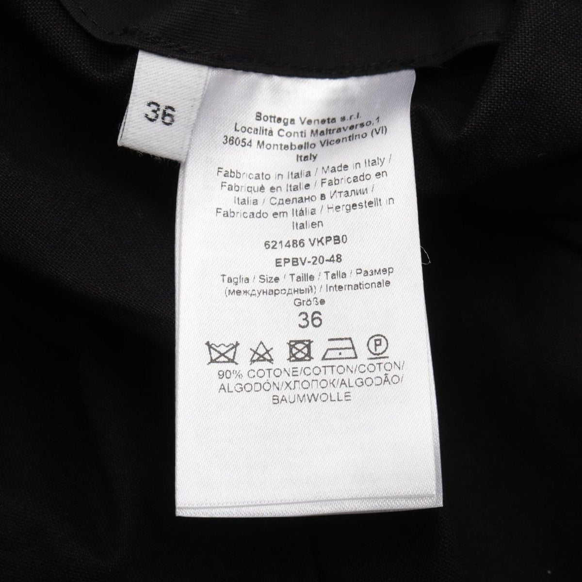 Bottega Veneta Back Open Long Cotton Sleeve Top — view 4