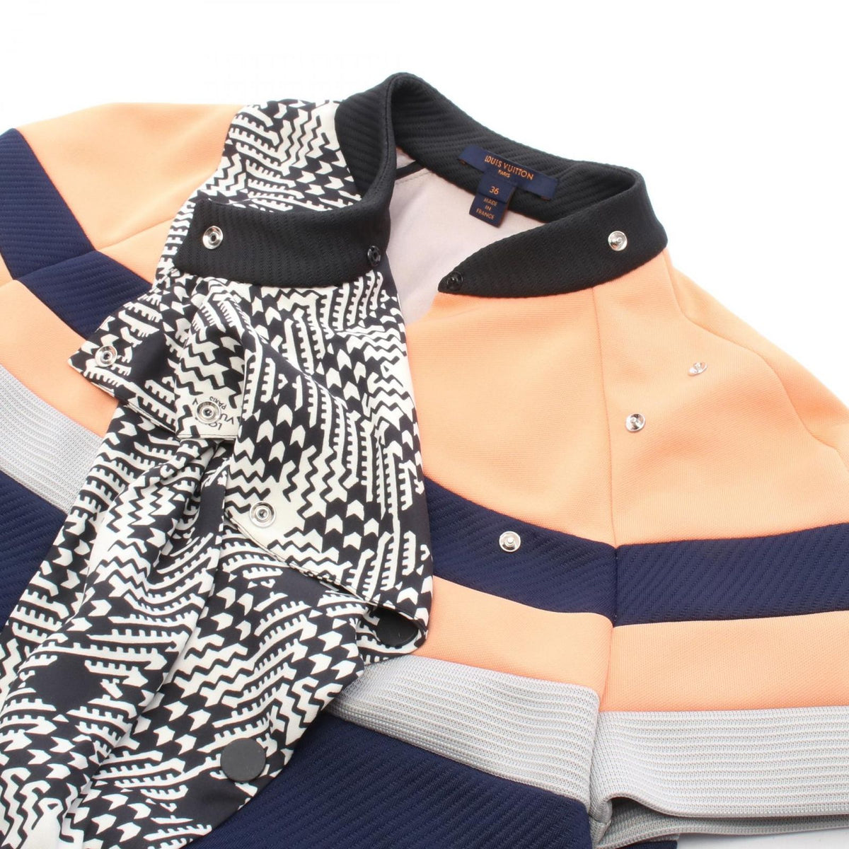 Louis Vuitton Top Short Sleeve Silk Wool Top — view 8