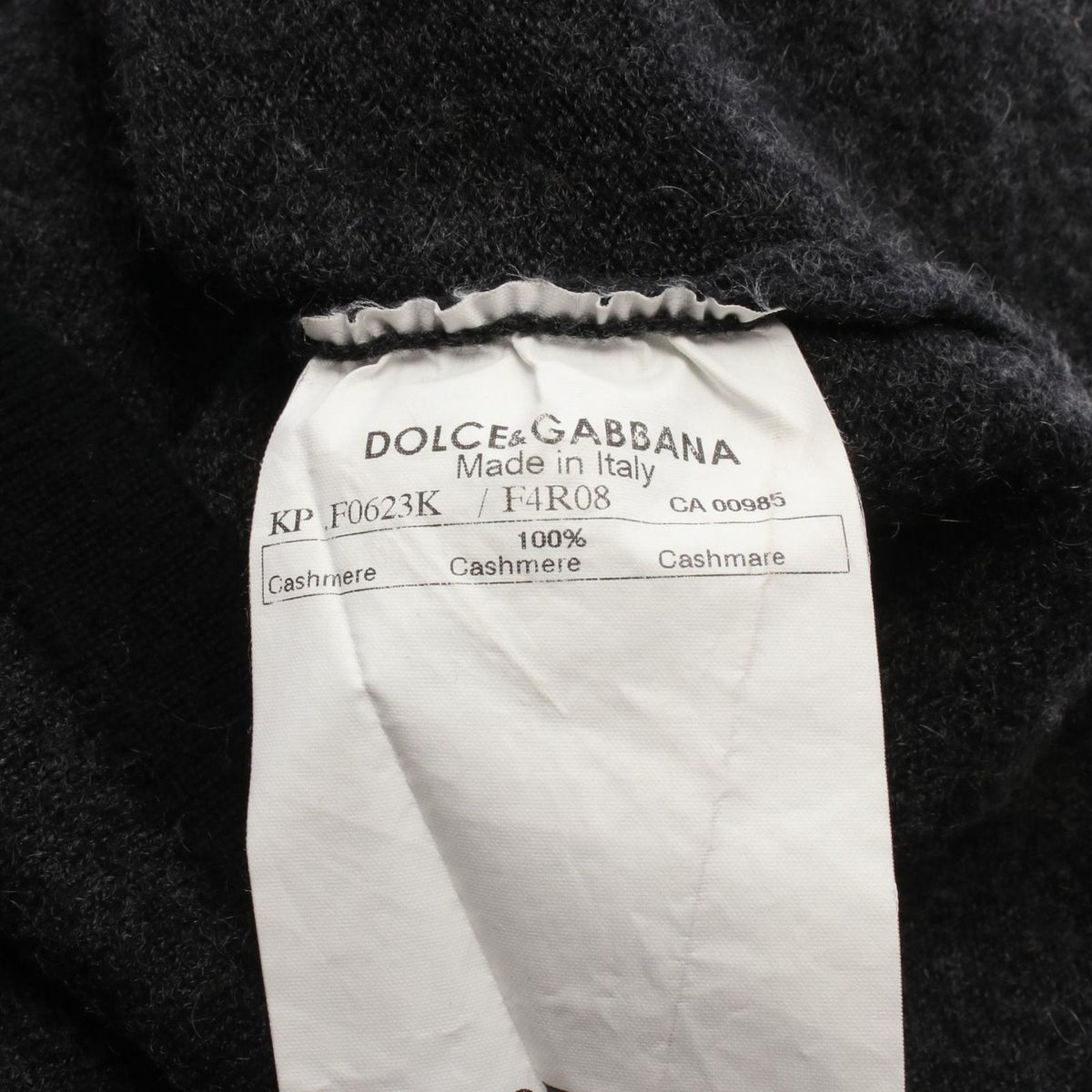 Dolce & Gabbana Knit Logo Turtleneck Sleeveless Cashmere Sweater — view 4