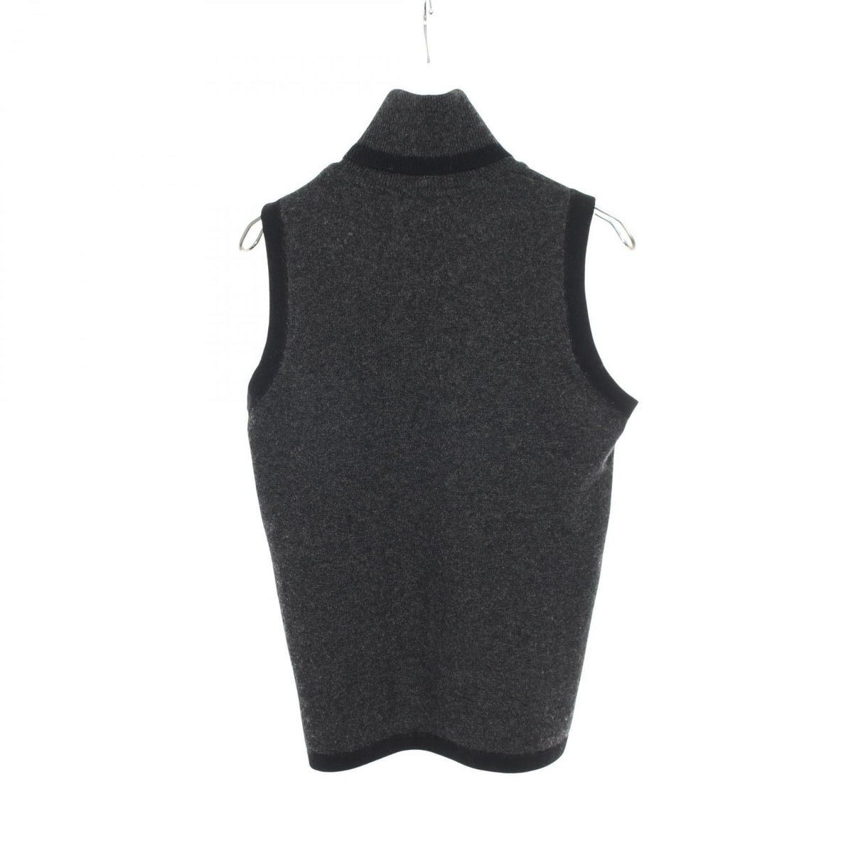 Dolce & Gabbana Knit Logo Turtleneck Sleeveless Cashmere Sweater — view 2