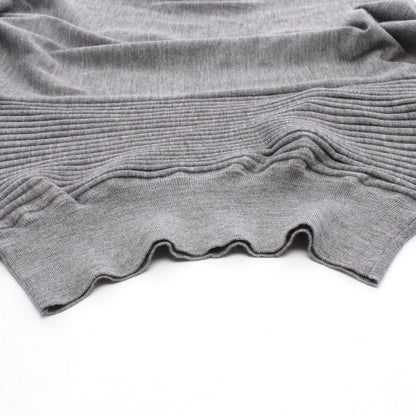 Fendi Knit Turtleneck Sweater Gray Wool Turtle — view 6