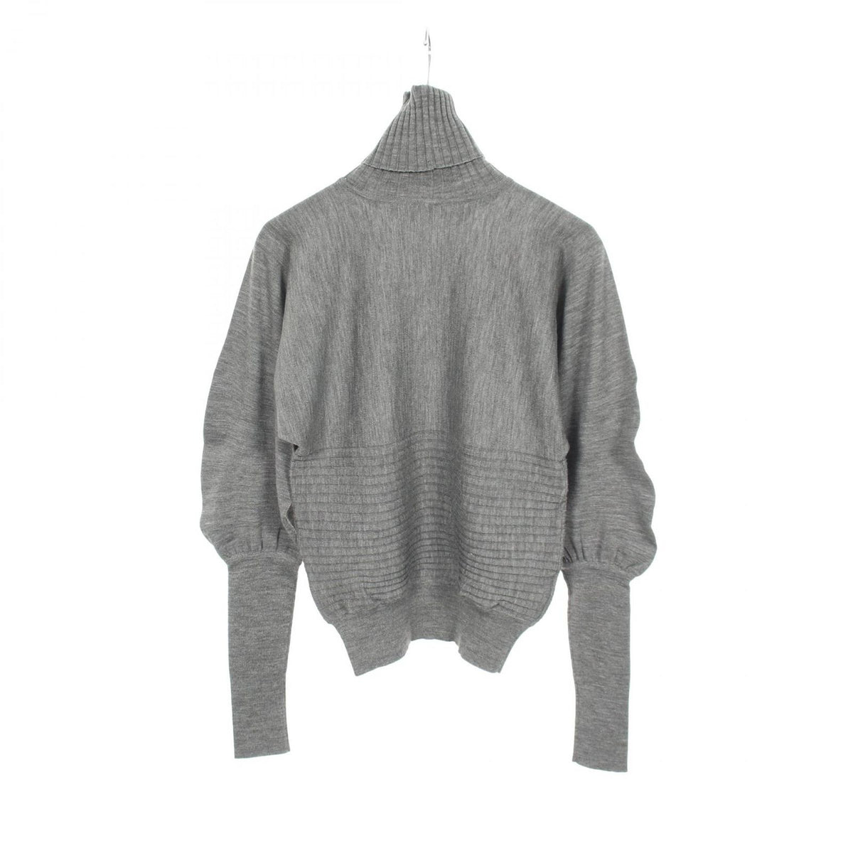 Fendi Knit Turtleneck Sweater Gray Wool Turtle — view 2