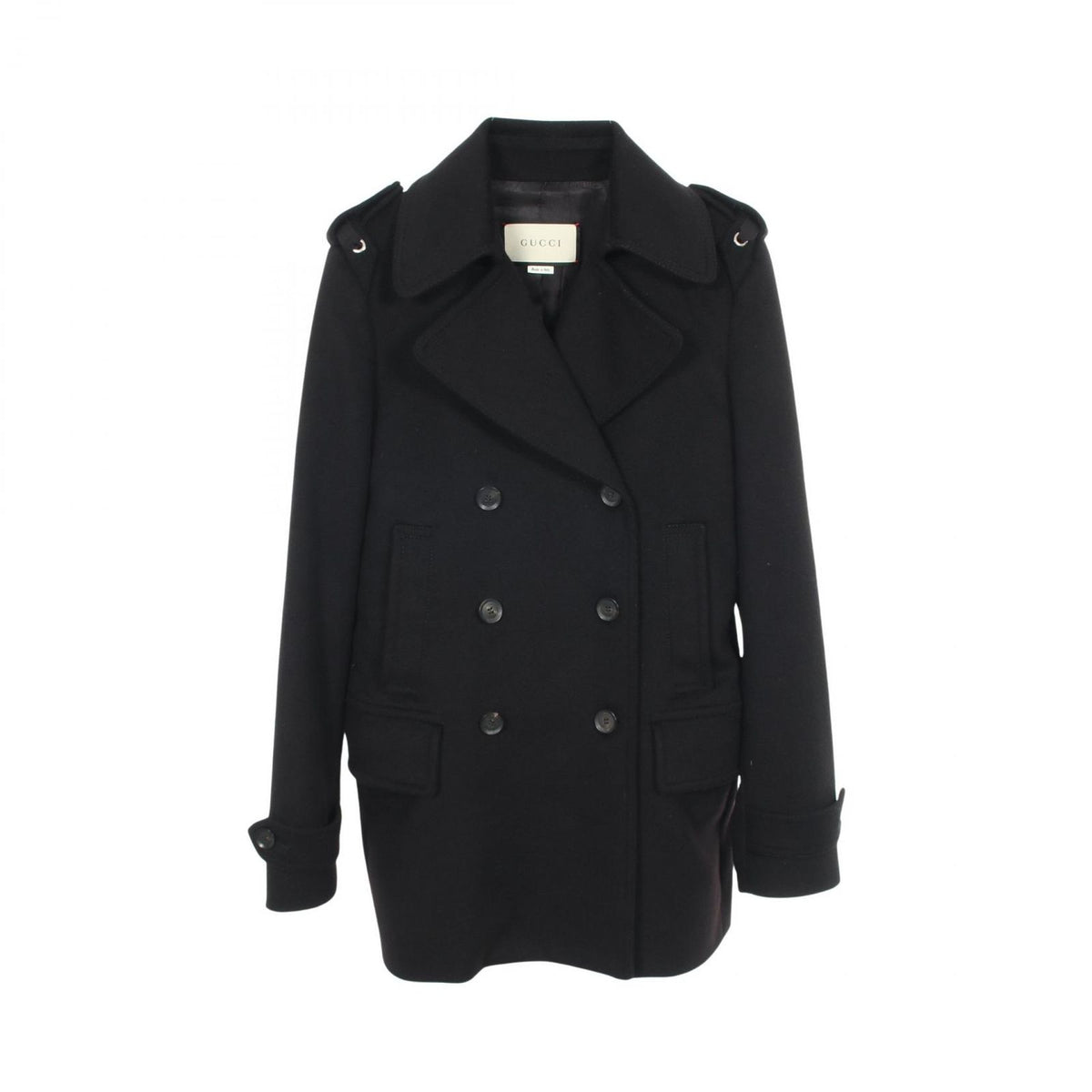 Gucci Pea Coat Double Breasted Wool