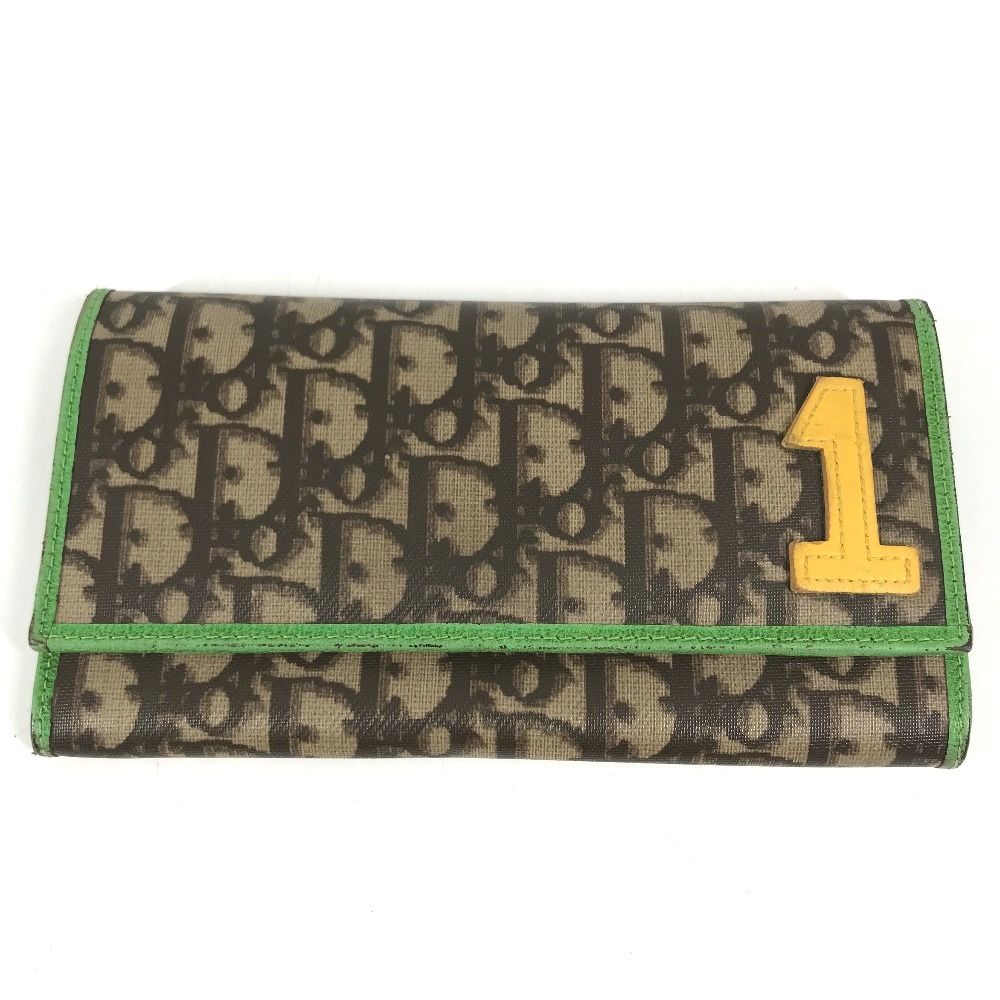 Dior Wallet Trotter Logo la Star Leather Brown