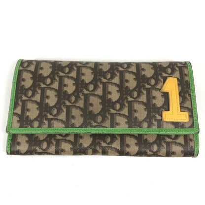 Dior Wallet Trotter Logo la Star Leather Brown